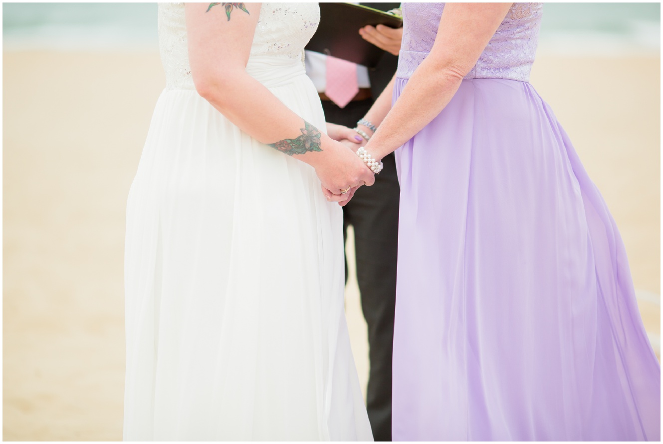 sami roy photography virginia beach oceanfront wedding, same sex wedding virginia beach