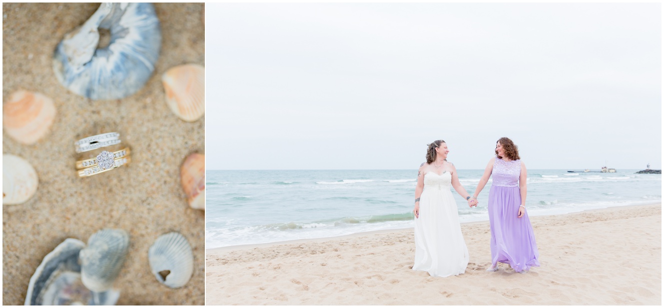 sami roy photography virginia beach oceanfront wedding, same sex wedding virginia beach