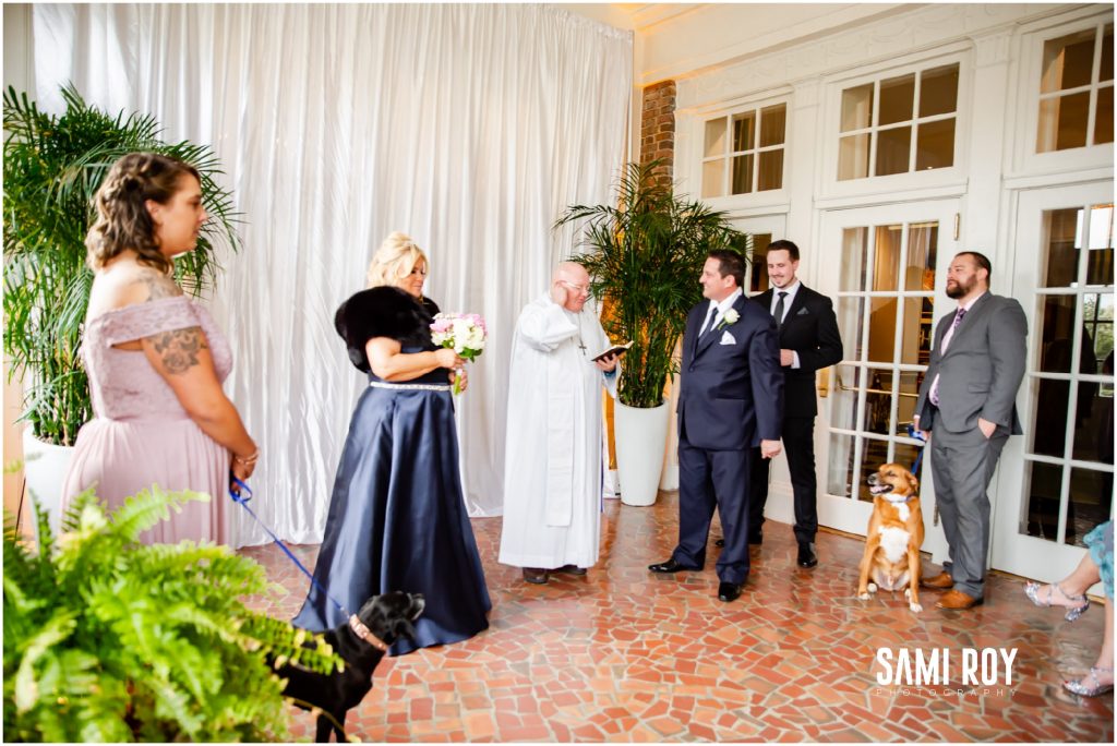 Virginia Beach Cavalier Hotel wedding, Blue wedding dress, Sami Roy Photography