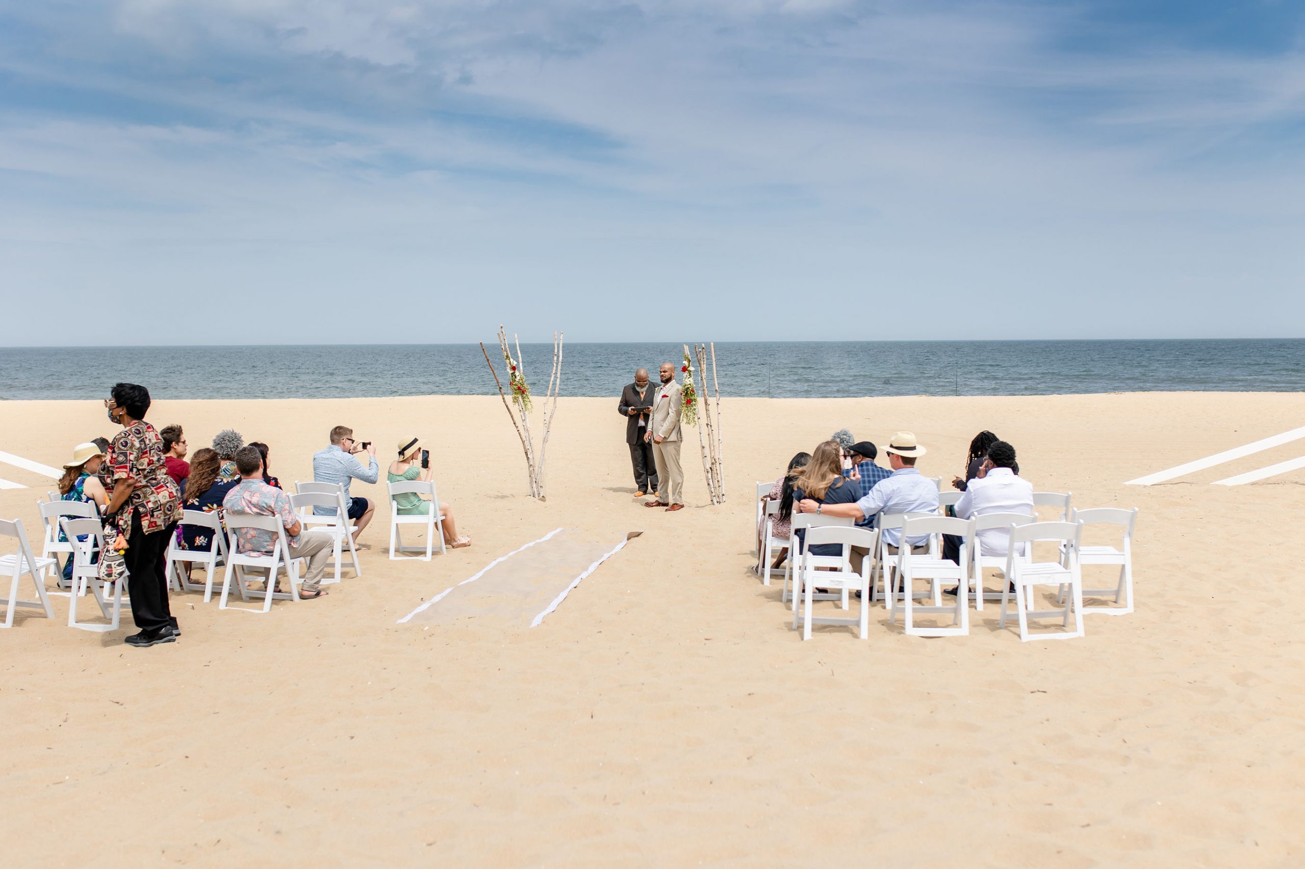 micro beach wedding
